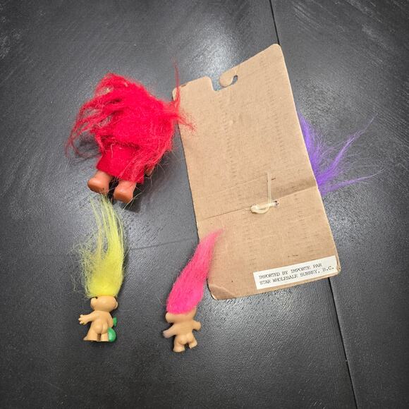 Vintage Troll Doll Lot Of 4 - Picture 2 of 6